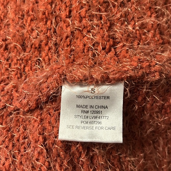 Olive & Oak Fuzzy Rust Cardigan - Picture 4 of 6